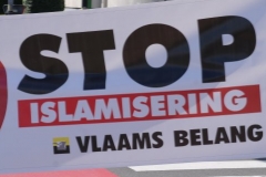 Protestactie tegen moslim expo
